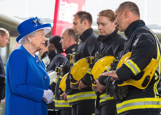 The Queen Meets Emergency Workers