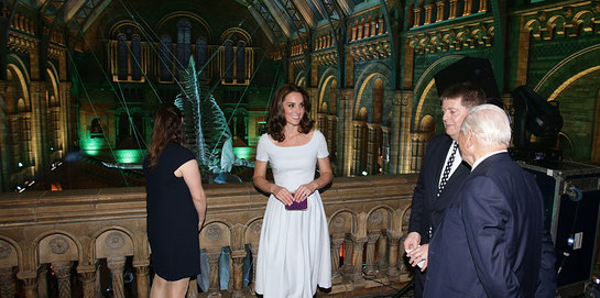 The Duchess of Cambridge with Sir David Attenborough The Duchess of Cambridge with Sir David Attenborough