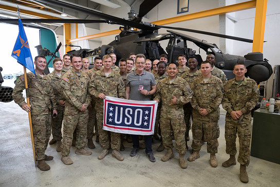 Bryan Cranston During USO Tour of Germany and UK