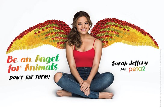 Sarah Jeffery For PETA