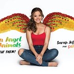 Sarah Jeffery Is peta2’s Winged Vegan Angel