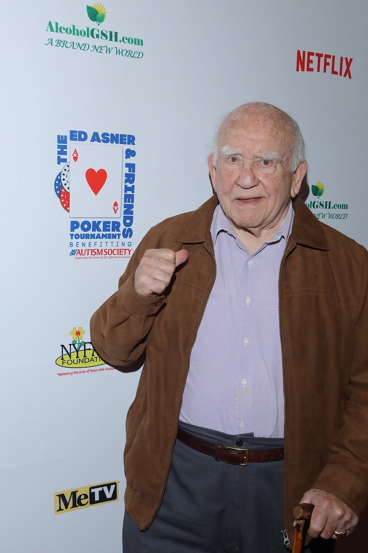 Ed Asner at Celebrity Poker Tournament