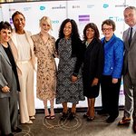 Emma Stone Attends Billie Jean King Leadership Initiative Luncheon