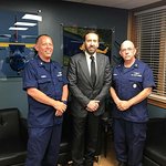 Nicolas Cage Visits U.S. Coast Guard Aviation Training Center