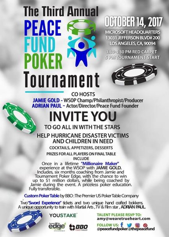 3rd Annual PEACE Fund Poker