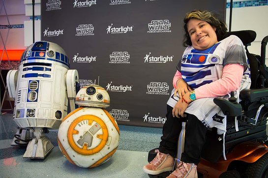 Pediatric patients at CHOC Children's Hospital enjoy first-ever distribution of new Star Wars-themed Starlight Brave Gowns