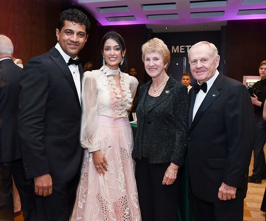 Dr. Narendra Kini and Ravneet Chowdhury with Barbara and Jack Nicklaus