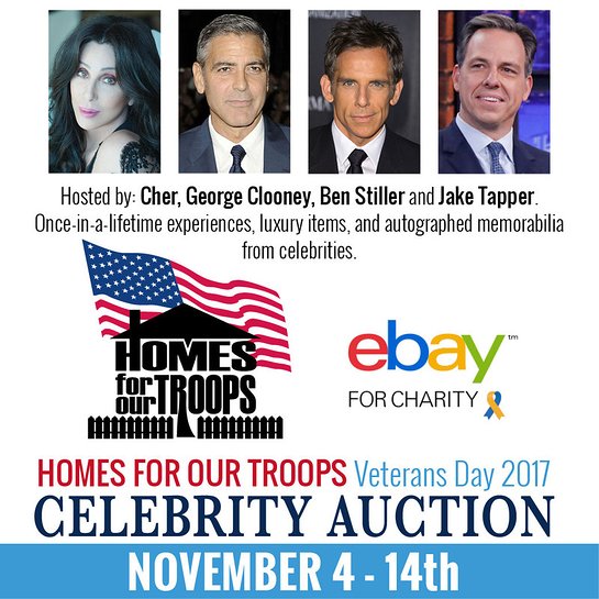 Homes For Our Troops Veterans Day Celebrity Auction