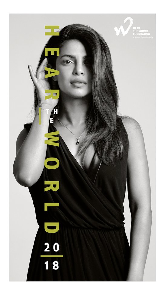 2018 Hear The World Calendar cover with Priyanka Chopra 