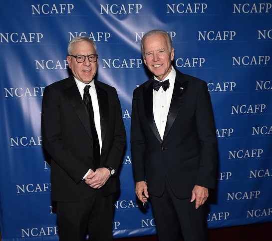 2017 National Committee on American Foreign Policy honorees David M. Rubenstein and Joe Biden