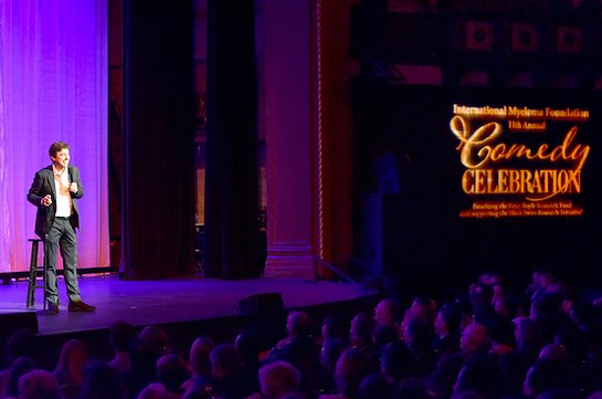 Ray Romano performs onstage at the International Myeloma Foundation 11th Annual Comedy Celebration Ray Romano performs onstage at the International Myeloma Foundation 11th Annual Comedy Celebration