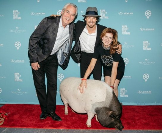 Ian Somerhalder and Nikki Reed Receive the Jameson Animal Rescue Ranch Humanitarian Tribute at the Napa Valley Film Festival