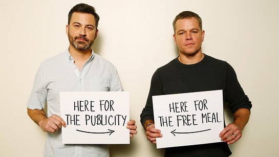 Jimmy Kimmel and Matt Damon