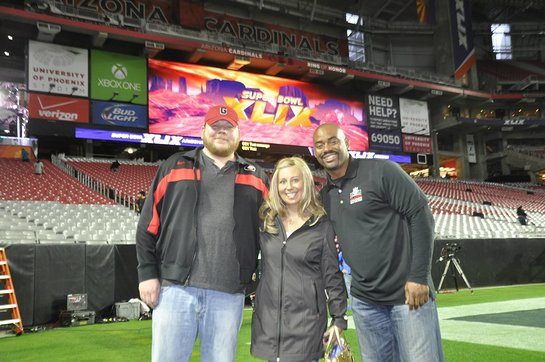 Chris Draft with Super Bowl Winner