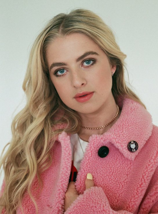 ANAIS GALLAGHER MODELS PETA'S NEW NO FUR ENAMEL PIN