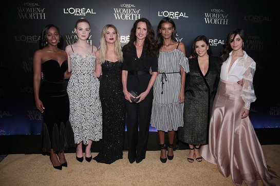 Aja Naomi King, Andie MacDowell, Elle Fanning, Eva Longoria and Liya Kebede