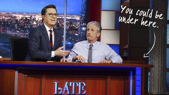 Live Under Stephen Colbert's Desk with Jon Stewart