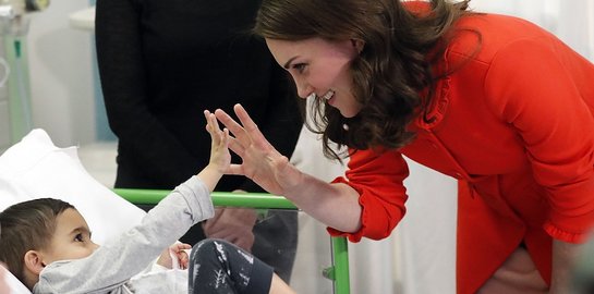 Duchess of Cambridge visits Great Ormond Street Hospital