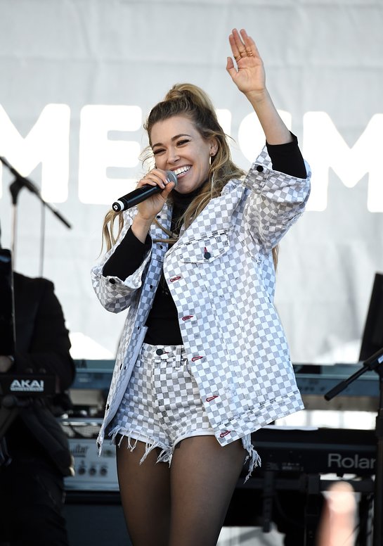 Rachel Platten performs onstage at 2018 Women's March Los Angeles 