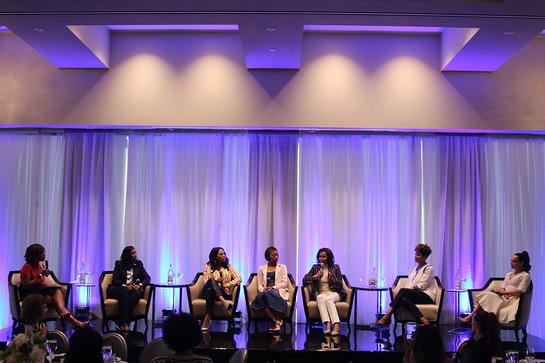 The panel at NBWA Women's Empowerment Summit Luncheon on Saturday, February 17, 2018, covered the importance of empowerment and mentorship.