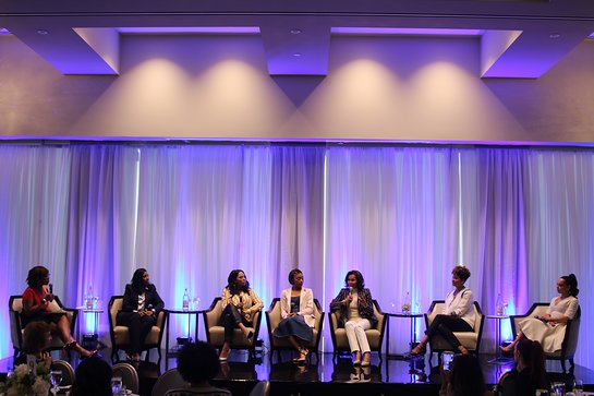 The panel at NBWA Women's Empowerment Summit Luncheon on Saturday, February 17, 2018, covered the importance of empowerment and mentorship. The panel at NBWA Women's Empowerment Summit Luncheon on Saturday, February 17, 2018, covered the importance of empowerment and mentorship.