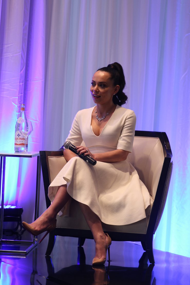 Adrienne Bosh participates as a panelist at the NBWA Women’s Empowerment Summit Luncheon on Saturday, February 17, 2018