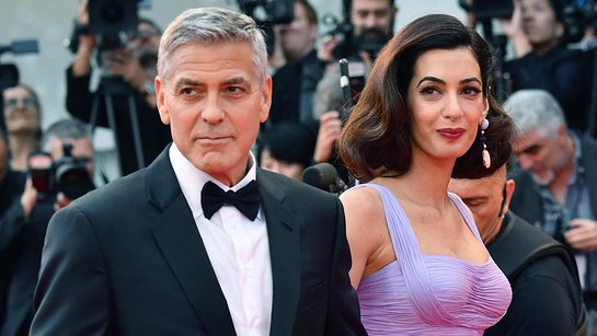 George and Amal Clooney donated $500,000 in the names of their children, Ella and Alexander. George and Amal Clooney donated $500,000 in the names of their children, Ella and Alexander.