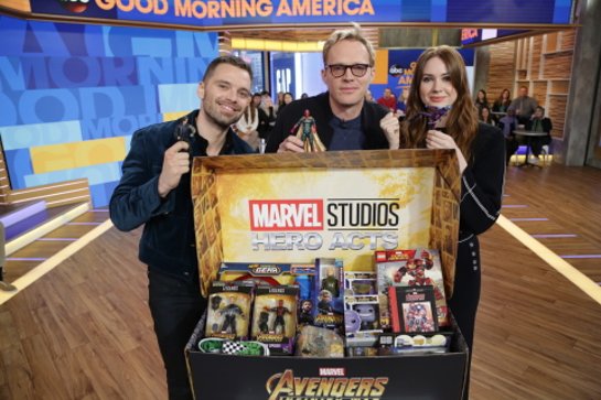 Avengers: Infinity War cast Sebastian Stan, Paul Bettany and Karen Gillan support Marvel: The Universe Unites #HeroActs 