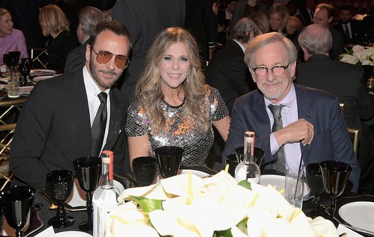 Rita Wilson and Steven Spielberg