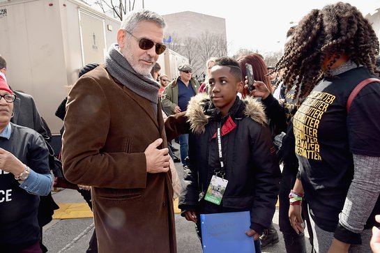 George Clooney attends March For Our Lives on March 24, 2018 in Washington, DC