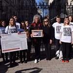 Brian May Joins Charities to Deliver 425,000 Signatures Calling for a UK Fur Trade Ban