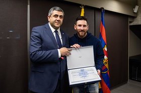 UNWTO Secretary-General, Zurab Pololikashvili, appointed Messi as UNWTO Ambassador for Responsible Tourism