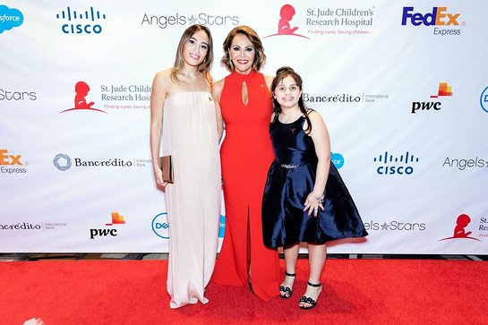 Julia Rodriguez, Maria Elena Salinas & St. Jude patient Victoria at 16 FedEx St. Jude Angels & Stars gala Julia Rodriguez, Maria Elena Salinas & St. Jude patient Victoria at 16 FedEx St. Jude Angels & Stars gala