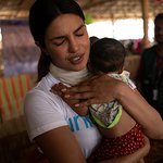 UNICEF Goodwill Ambassador Priyanka Chopra Meets Rohingya Refugee Children in Bangladesh Camps