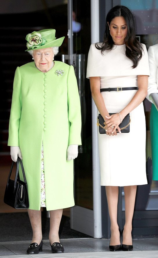 The Queen and the Duchess of Sussex observe silence for victims of Grenfell Tower