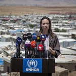 Angelina Jolie Speaks From Domiz Refugee Camp In Iraq