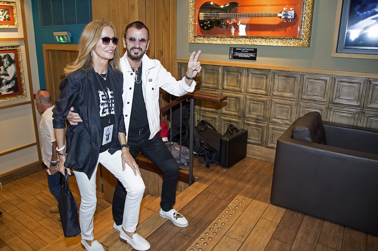 Ringo Starr celebrates his 78th birthday at Hard Rock Cafe Nice