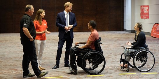 Duke of Sussex visits RFU Injured Players Foundation