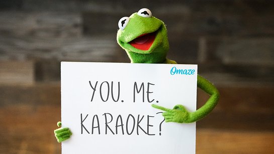 Karaoke with Kermit the Frog