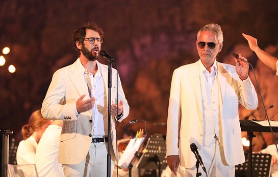 Josh Groban and Andrea Bocelli