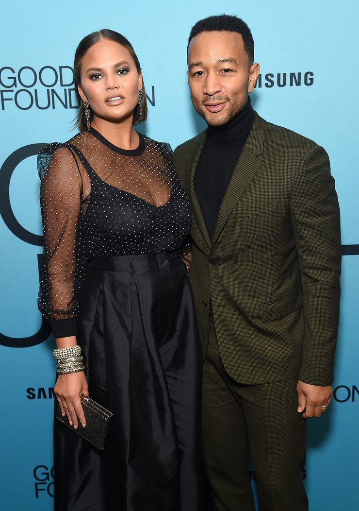 Chrissy Teigen and John Legend at An Evening of Comedy + Music