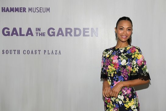 Zoe Saldana Attends Hammer Museum Annual Gala In The Garden