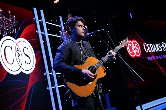 John Mayer performs at the Cedars-Sinai Board of Governors Dinner