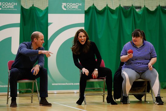 Duke and Duchess of Cambridge Visit Coach Core