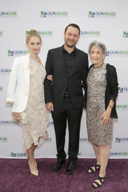 Caitlin Thompson, Dan Fogelman, and OUR HOUSE Grief Support Center's founder Jo-Ann Lautman