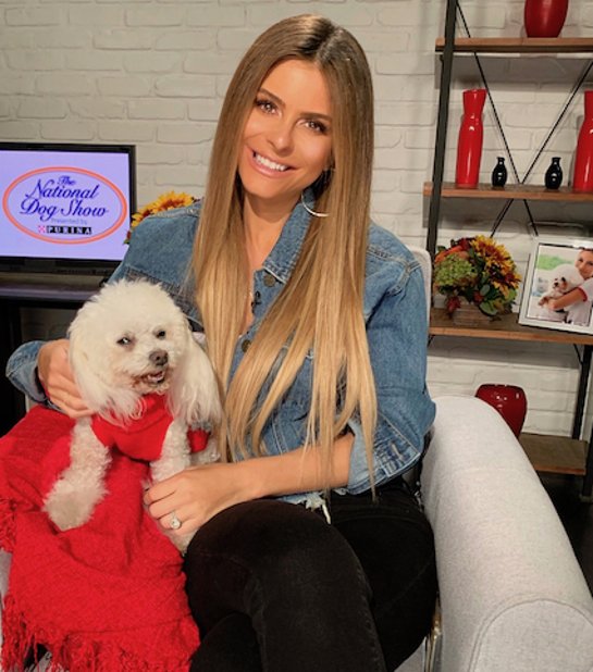 Maria Menounos and her dog Whinnie