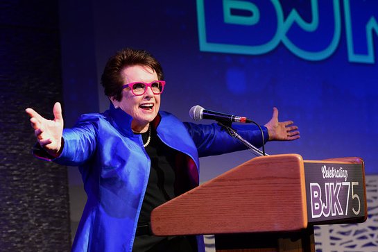 Billie Jean King at BJK 75