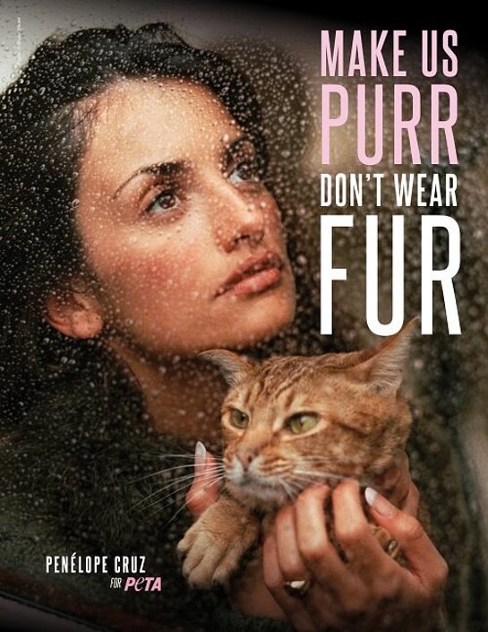 Penelope Cruz and PETA Urge Shoppers to Ditch Fur in New Christmas Ad Campaign