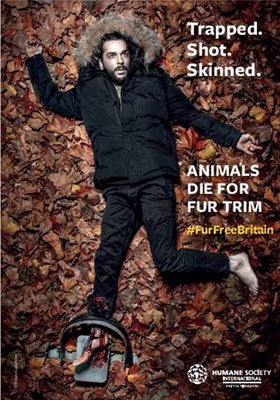 Pete Wicks trapped and bloody in new charity campaign to ban fur Pete Wicks trapped and bloody in new charity campaign to ban fur