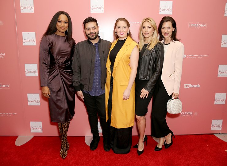 Garcelle Beauvais, Michael Costello, Lesley Brillhart, Perrey Reeves, and Katheryn Winnick co-host the Shop for Success VIP Opening, benefitting Dress For Success Worldwide West LA
